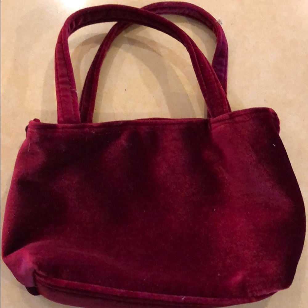 Nicole Miller velvet mini hand bag
